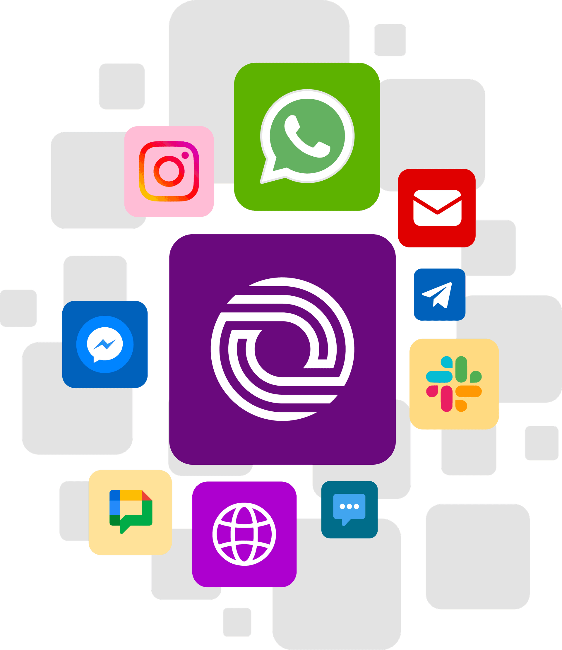 Omnichannel AI chatbot delivering seamless support across all customer touchpoints.